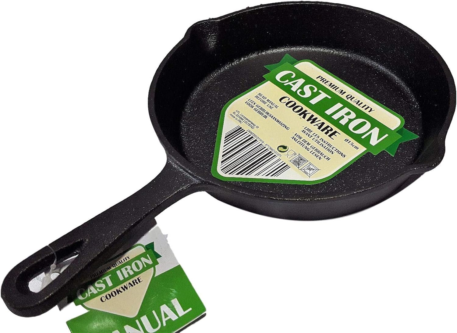 Zimmermann24de Kleine Pfanne Gusseisen gusseiserne Minipfanne 15 cm