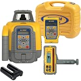 Spectra Precision GL1425C Dual Grade Automatic Self Leveling Rotary Laser | 2600' Range, 1/16" Accuracy, &plusmn;9% Grade Range,HL760 Receiver,Clamp,RC1402 Remote, NiMH Battery &amp; Charger, BlueTooth,Carry Case