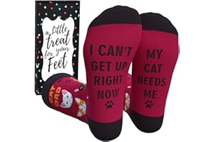 Cavertin Men's Programming Alien Sasquatch Cat Dad Dog Dad Music Fishing Socks with Gift Box