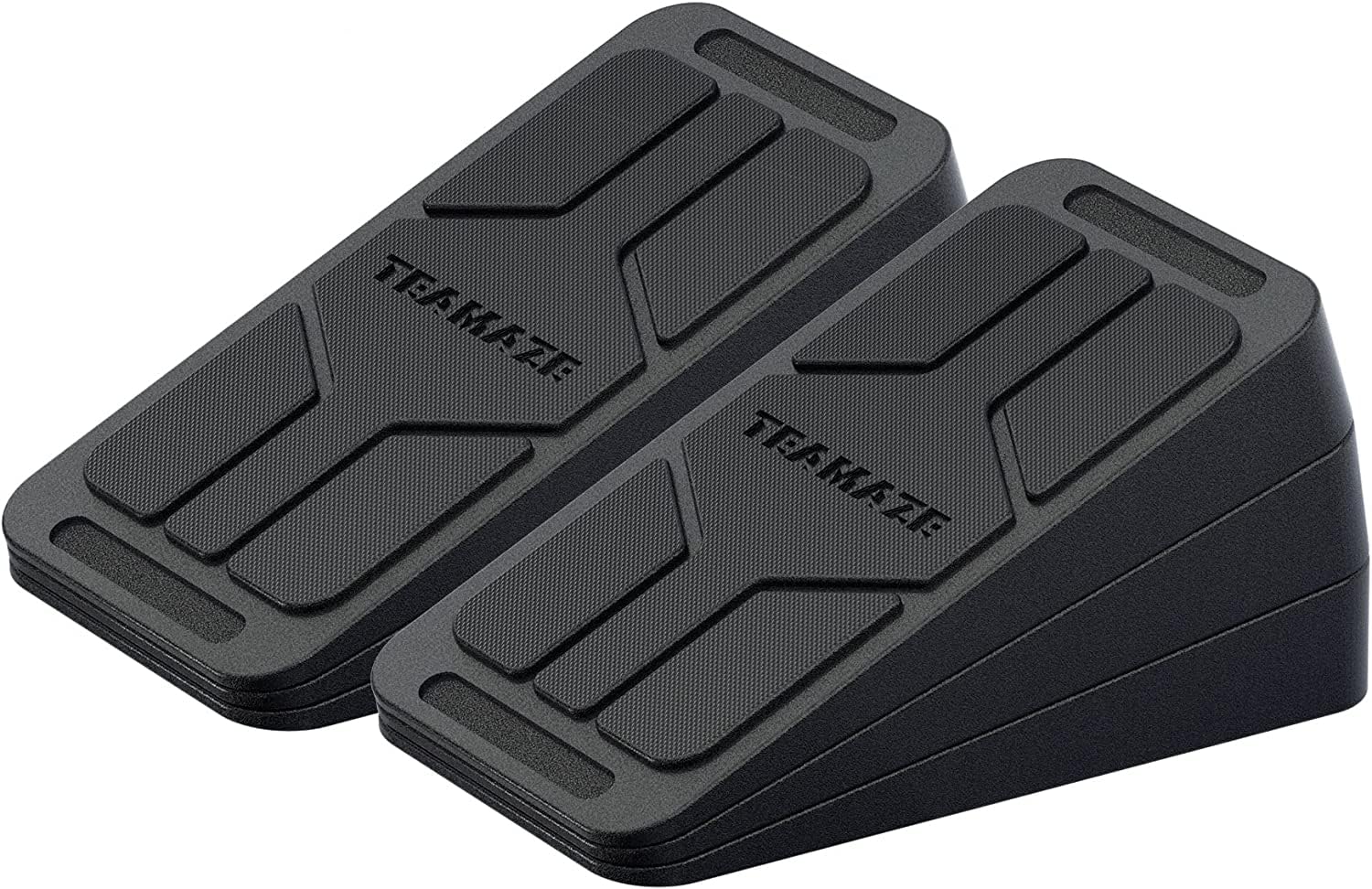 BOOSTEADY 6 Pcs Slant Board, Unique Anti Slip Design, Adjustable Angles Squat Wedge Blocks for Calf Stretching 480 lbs Weight Capacity Rubber Yoga Foam Wedge for Home Exercise,Squats,Leg Extender