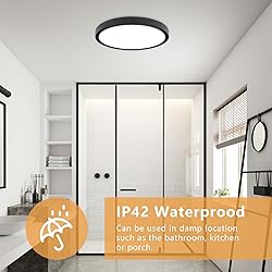 OFFIY 6PK 12 Inch LED Flush Mount Super Slim
