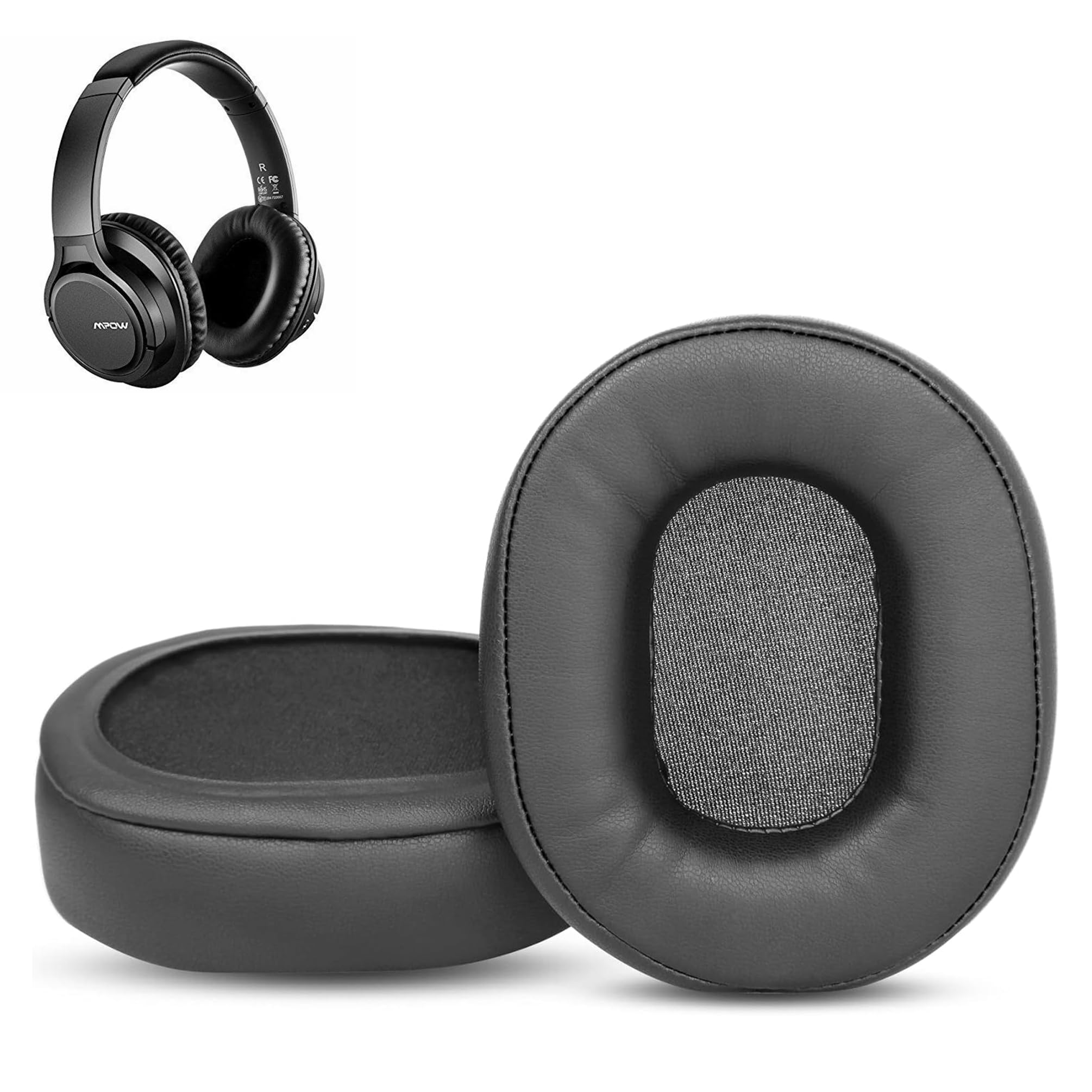 Photo 1 of H7 Professional Replacement Ear Pads Cushion Compatible with Mpow H7 Headphone Earpads Cover with Skin-Friendly Soft Protein Leather and Memory Foam