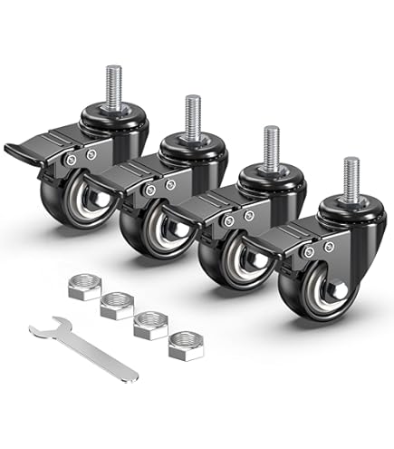 Amazon.com: Shepherd Hardware 3264 2-Inch Threaded Stem TPR Caster