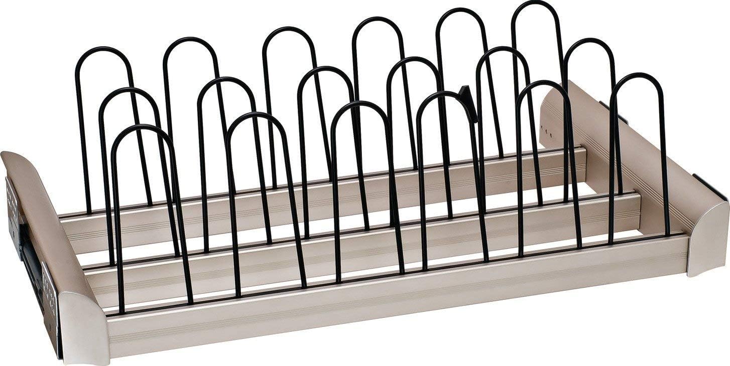 Hafele 24" Shoe Rack Pull Out for Closet, Engage Collection