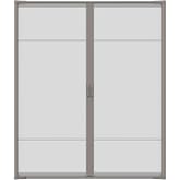 LARSON Brisa Double Sandstone Retractable Screen Door, French Door Screen with EZ-Glide Fits 78-in to 79-in Tall x 68-in to 72-in Wide Patio Doors