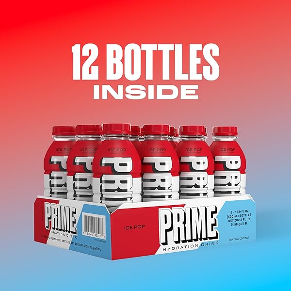 PRIME, ICE POP HYDRATION DRINK, 16.9 FL OZ