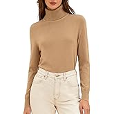 DAIMIDY Turtleneck Sweaters for Women Long Sleeve Knit Pullover Sweater Top Fall Winter Fashion Outfits