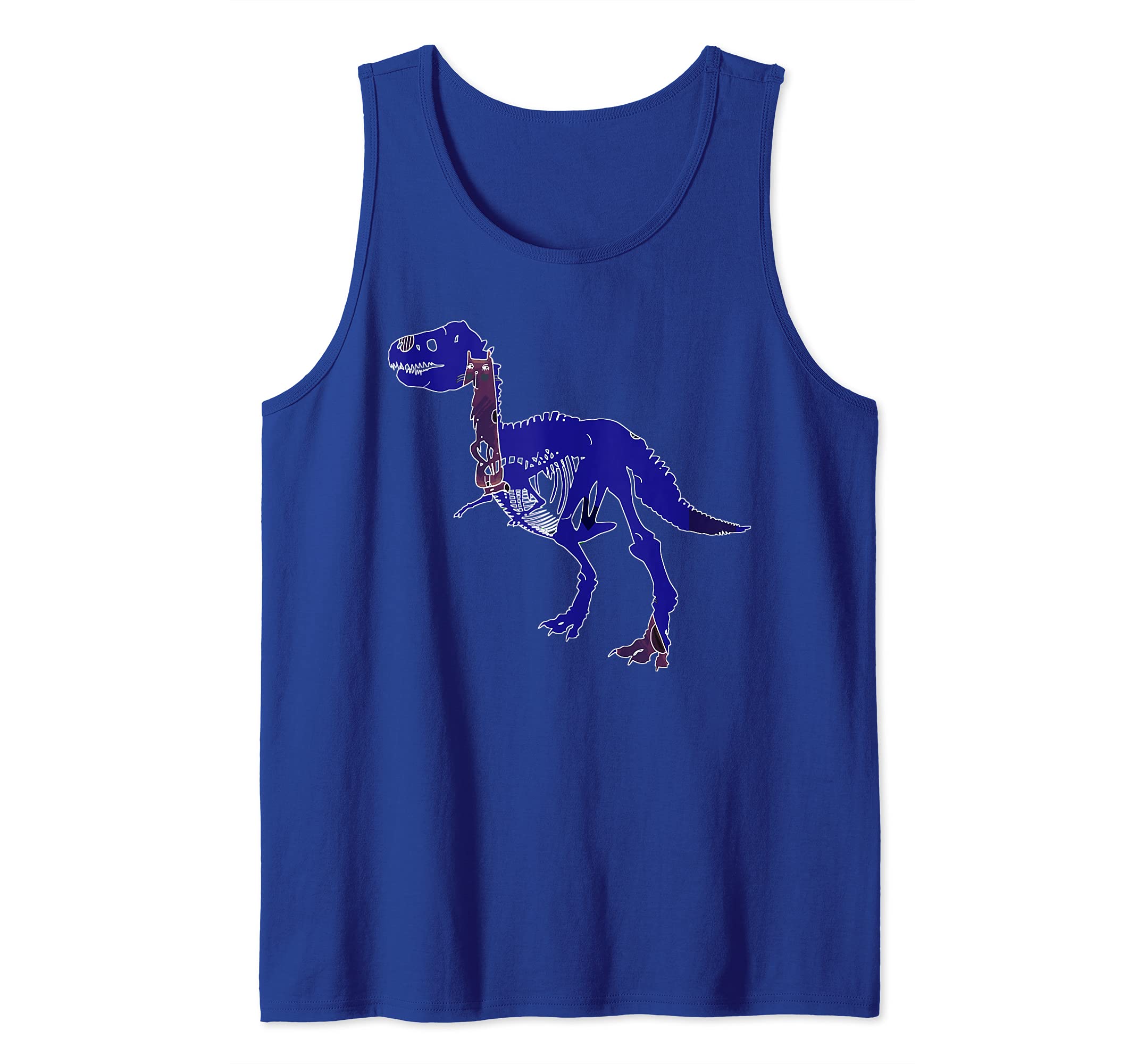 Tyrannosaurus Rex Animal T-Rex Creepy Dinosaur Tank Top