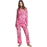 Johnny Was Carly Lobelia Pj Set Long Floral Home Lounge Sleepwear Pink 2 pc NEW