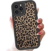 Aoldimu Cool Cheetah Print Phone Case for iPhone 15 Pro Max 6.7", Luxury Brown Leopard Matte Pattern Cover for Girls Boys Women Soft TPU Shockproof Protective Case for iPhone 15 Pro Max