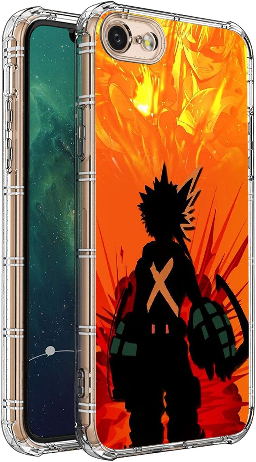 iPhone SE 2020 Case,iPhone 8 Case,Clear with Anime