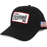 IH Farmall Est. 1923 Embroidered Cap with USA Flag on Side OBT551 Black