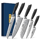 HOSHANHO 5 Pieces Knife Set, Professional Powder