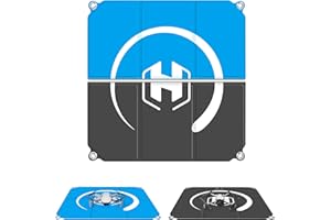 STARTRC PHOTO Drone Landing Pad Foldable 2x3 Fast-Fold, (22in/55cm) Double-Sided Waterproof Launch Pad, Helipad for DJI Mini 4 Pro/Mini 4k/Neo/Mini 3/5pro/Mini 2 se/Avata 2/Flip Drone Accessories, Blue-Gray