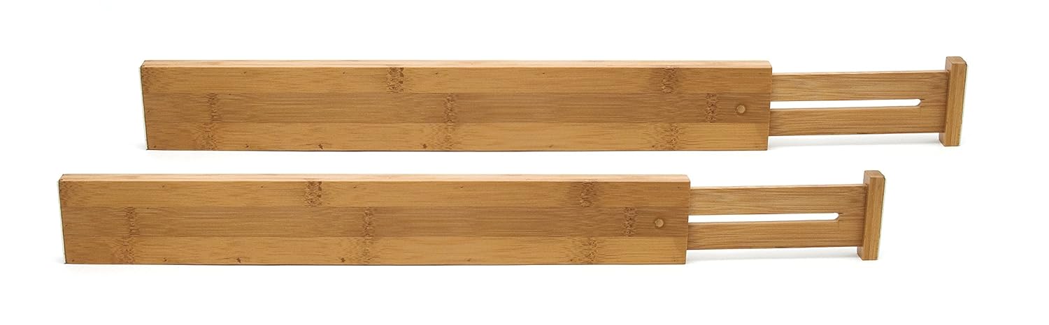 Lipper International 8896 Bamboo Wood Custom Fit Adjustable