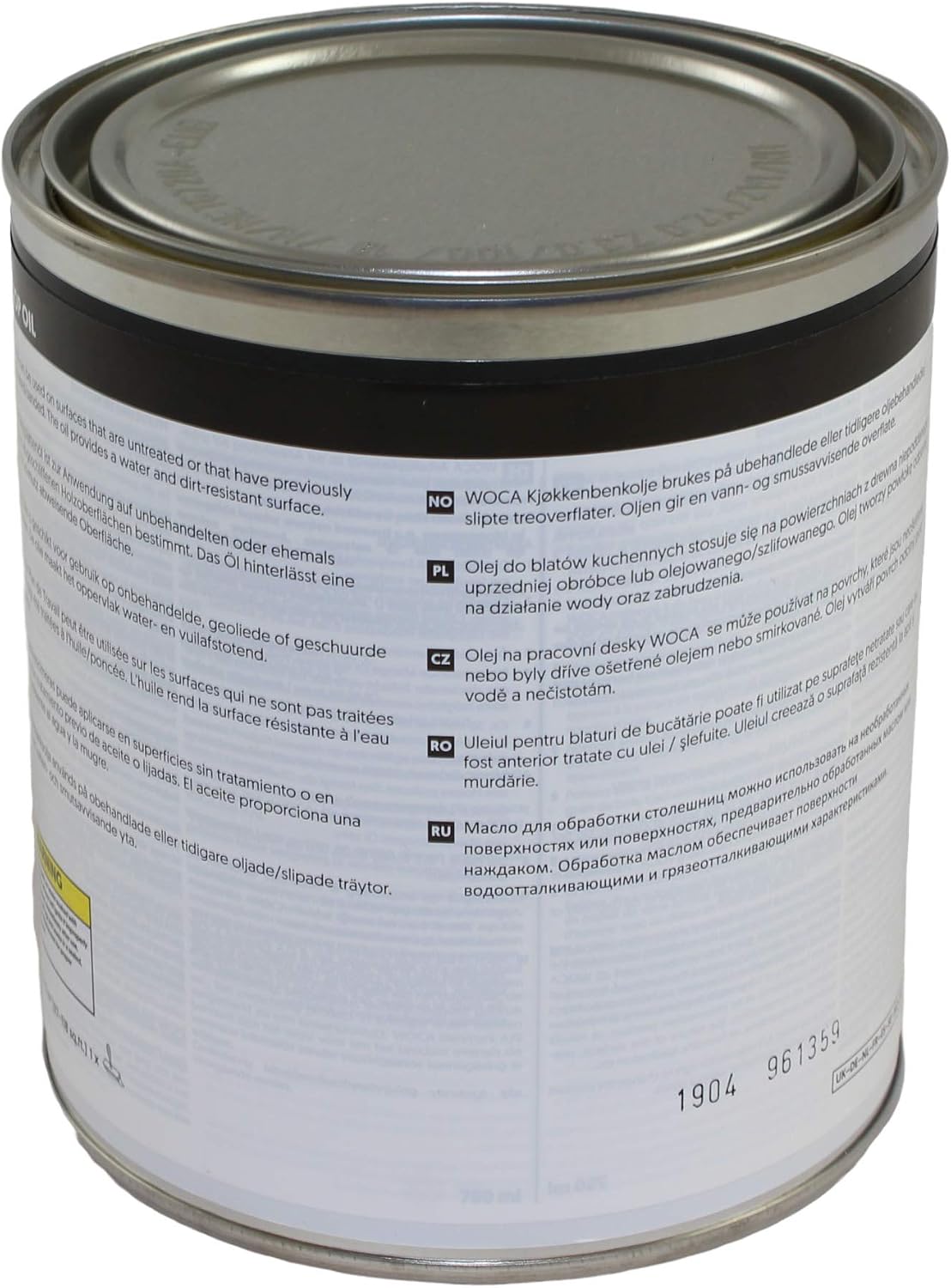 WOCA Denmark Worktop Oil White, 750 ml - Image 4