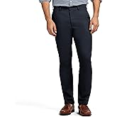 Izod Men's American Chino Flat Front Straight Fit Pant