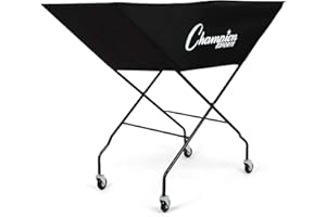 Champion Sports Volleyball Cart with Wheels, Premium Volleyball Equipment and Accessories