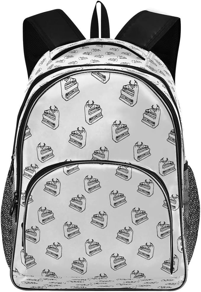 black and white bookbags