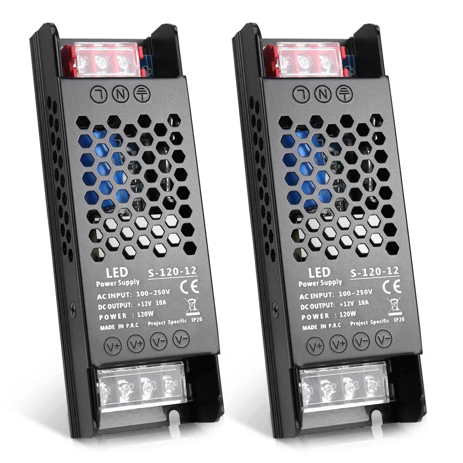 12V, 10 Amp, 120W DC Switch Power Supply Driver for LED Strip, CCTV (H-120-12)