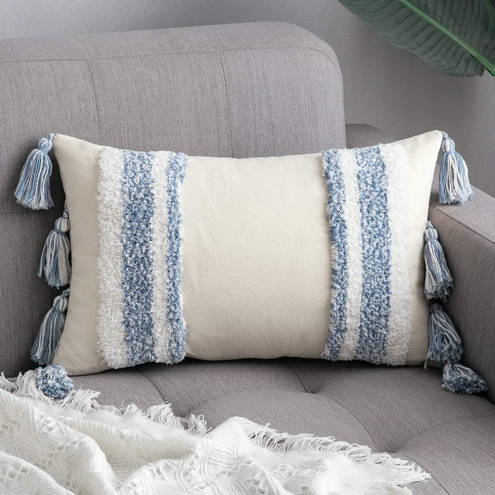 MIULEE Decorative Throw Pillow Cover Tribal Boho Woven
