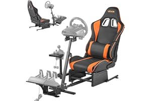 VEVOR Support de volant de course, simulateur de volant robuste, compatible avec les pédales Logitech G25, G27, G29, G920, G9