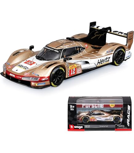 Amazon.com: Bburago 1/43 - Porsche 963 2024 Racing Collection