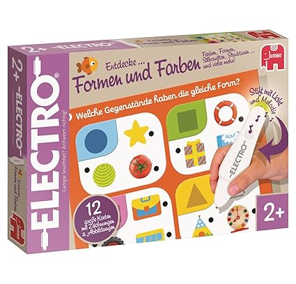 Jumbo Spiele 19541 - Electro Wonderpen - Entdecke Formen und Farben Lernspiel
