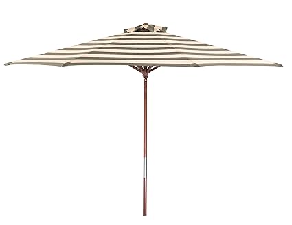 Umbrellas Patio Furniture Accessories Castlecreek 9 Two Tone Deluxe Market Patio Umbrella Khaki Black Patio Furniture Accessories Rahetamaddon Ir