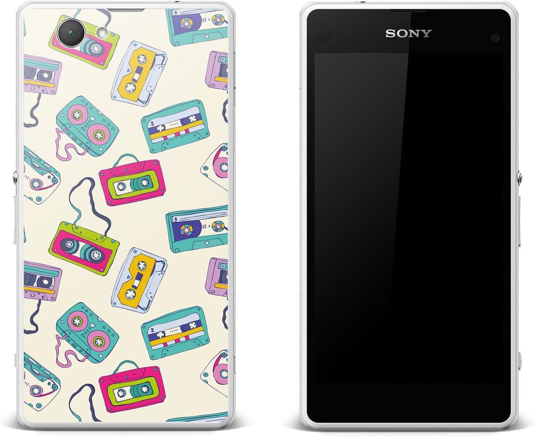 Mobile Phone Accessory Stickers Design Skin For Sony Xperia Z1 Compact All The Music Self Adhesive Wallpaper Amazon Co Uk Electronics
