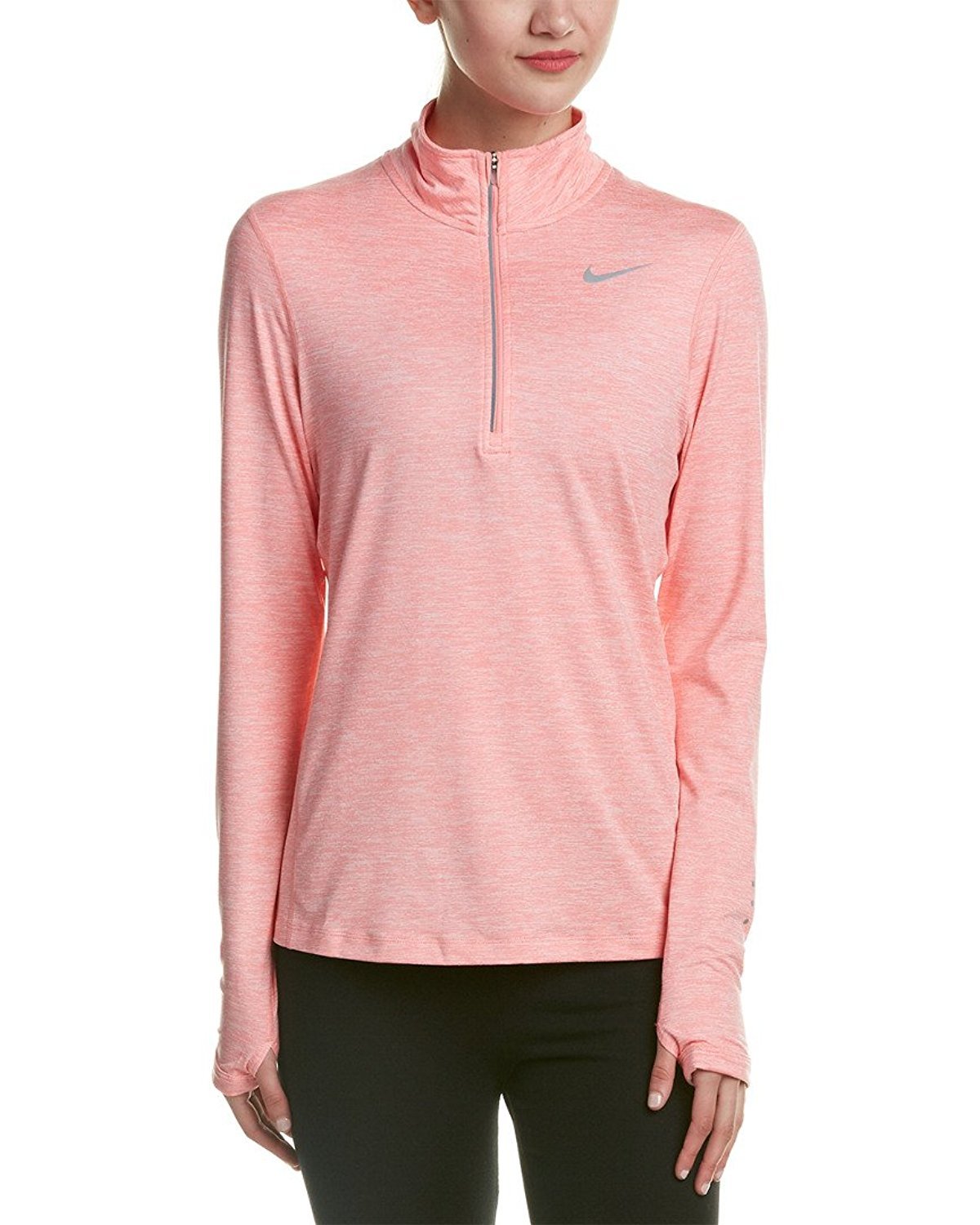 nike women's dri fit element half zip running top