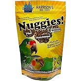 Harrison's Bird Foods Nuggies - Tasty Organic Baked Seed Clusters, 196g | Baked With Organic Seeds And Honey, No Corn Syrup, For Picky Birds Small-Medium, Diet Transitions, Foraging, Healthy Rewards