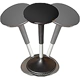 Uncaged Ergonomics WOBBLE STOOL 2, Tall Adjustable Height Active Sitting Office Chair & Ergonomic Standing Desk Swivel Stool, Black (WSR-b)