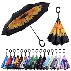Wxjiahetai Inverted Reverse Umbrella with C-shaped