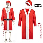 Pextian 12 Foot Skeleton Outfits, 12ft Skeleton Accessories | 12ft Skeleton Accessories for Halloween, Thanksgiving and Christmas Garden Lawn Outdoor Decor