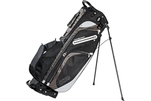 IZZO Golf Versa Ultra-Lite Stand Golf Bag with Exclusive Features, Red/White/Blue