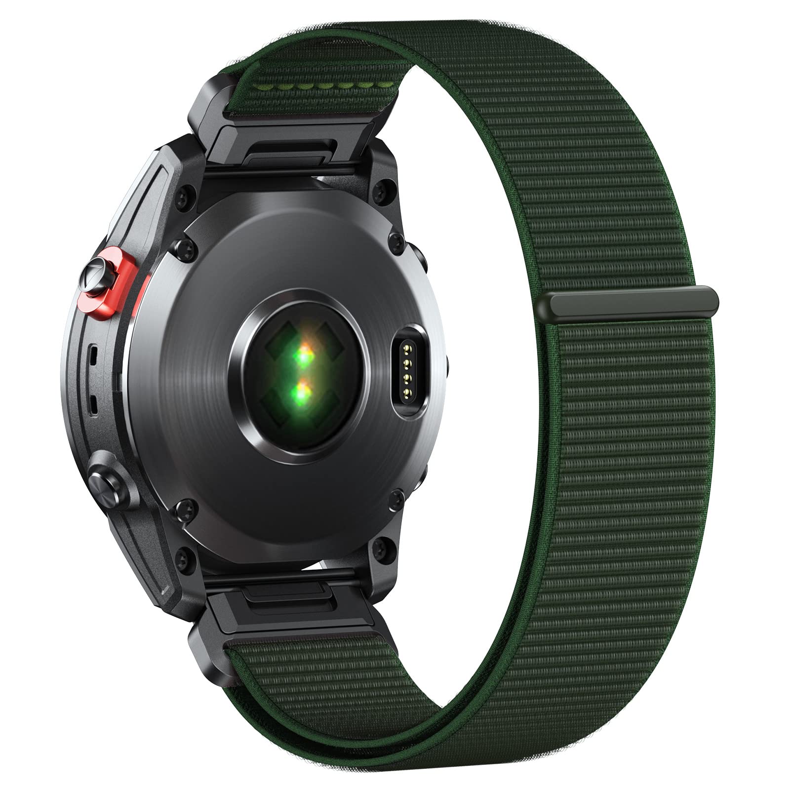 NotoCity 20mm Quick Fit Strap for Garmin Fenix 5s 6s 7s 8 43mm,Soft Nylon Hook and Loop Strap for Fenix 5S Plus, 6S Pro, 7S Pro, Instinct 2S,Descent Mk2S