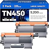 TN450 Black Toner Cartridge 2-Pack Replacement Compatible for Brother TN-450 TN420 TN-420 HL-2270DW HL-2280DW HL-2230 MFC-7360N MFC-7860DW DCP-7065DN Intellifax 2840 2940 MFC-7240 HL-2240D Printer Ink