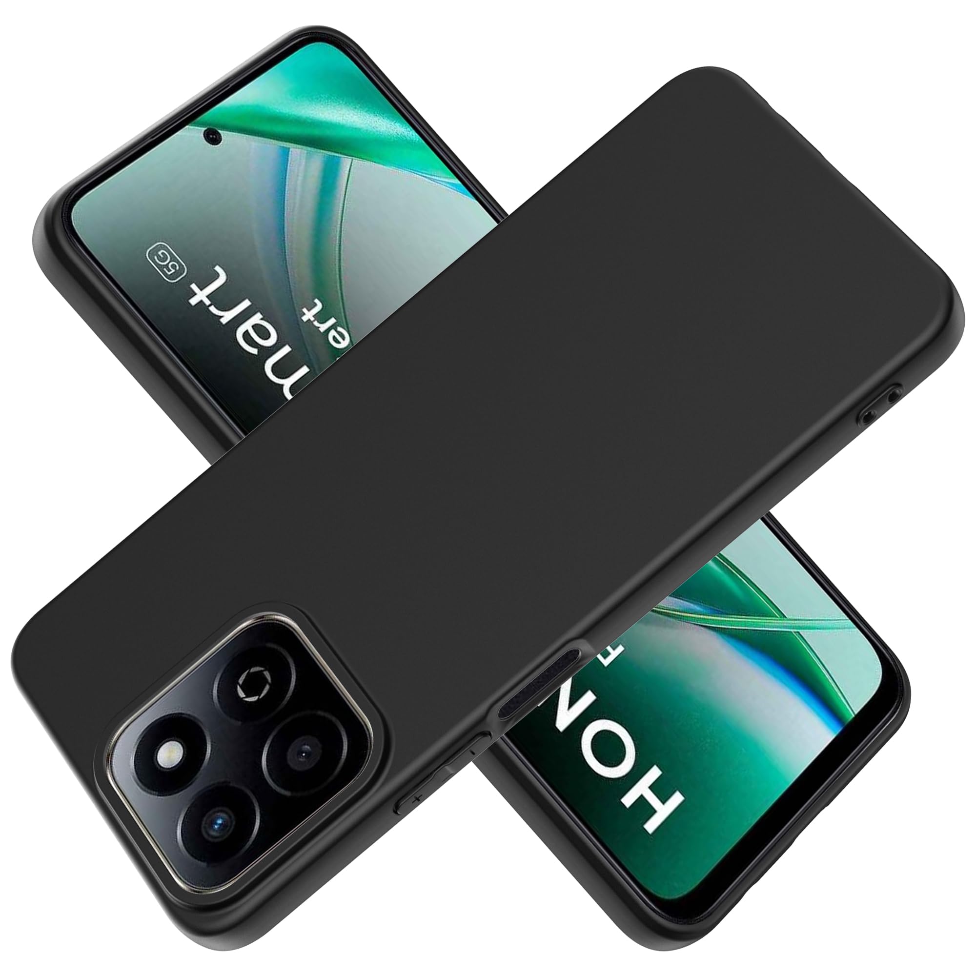 Suttkue for Honor 200 Smart Case,high qualit,TPU Rubber Soft Skin,Anti-Fingerpirnts,Scratch Resistant,FlexibleFullProtection-Black — image 1