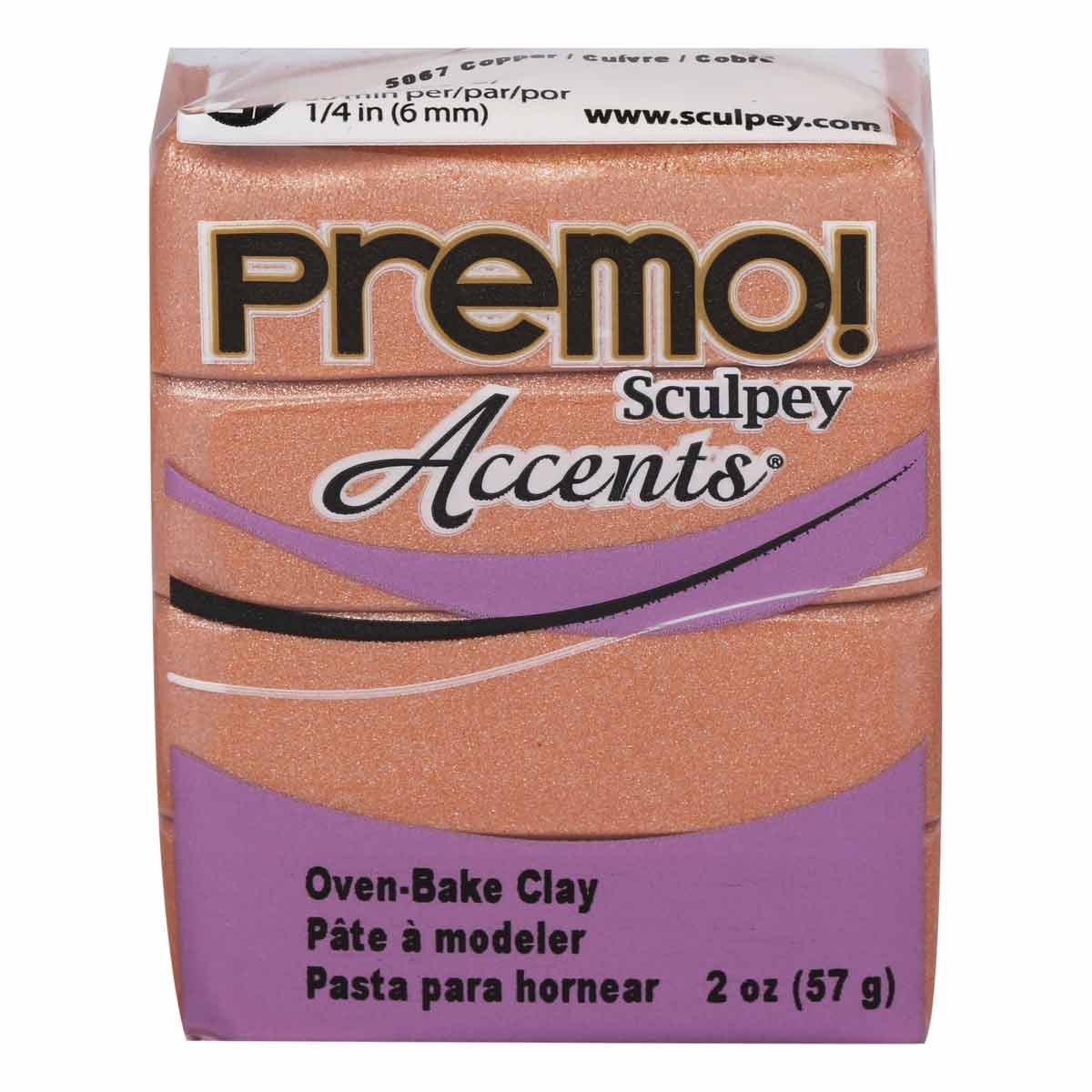 Premo Sculpey Accents Polymer Clay 2oz-Copper