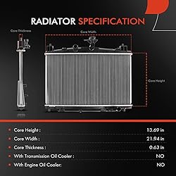A-Premium Engine Coolant Radiator Assembly