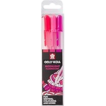 Conjunto de 5 Lapices Gel Grises Sakura Gelly Roll Moonlight