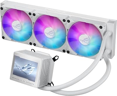 ASUS ROG Ryujin III 360 ARGB White AIO Liquid CPU Cooler Asetek 8th Gen LCD