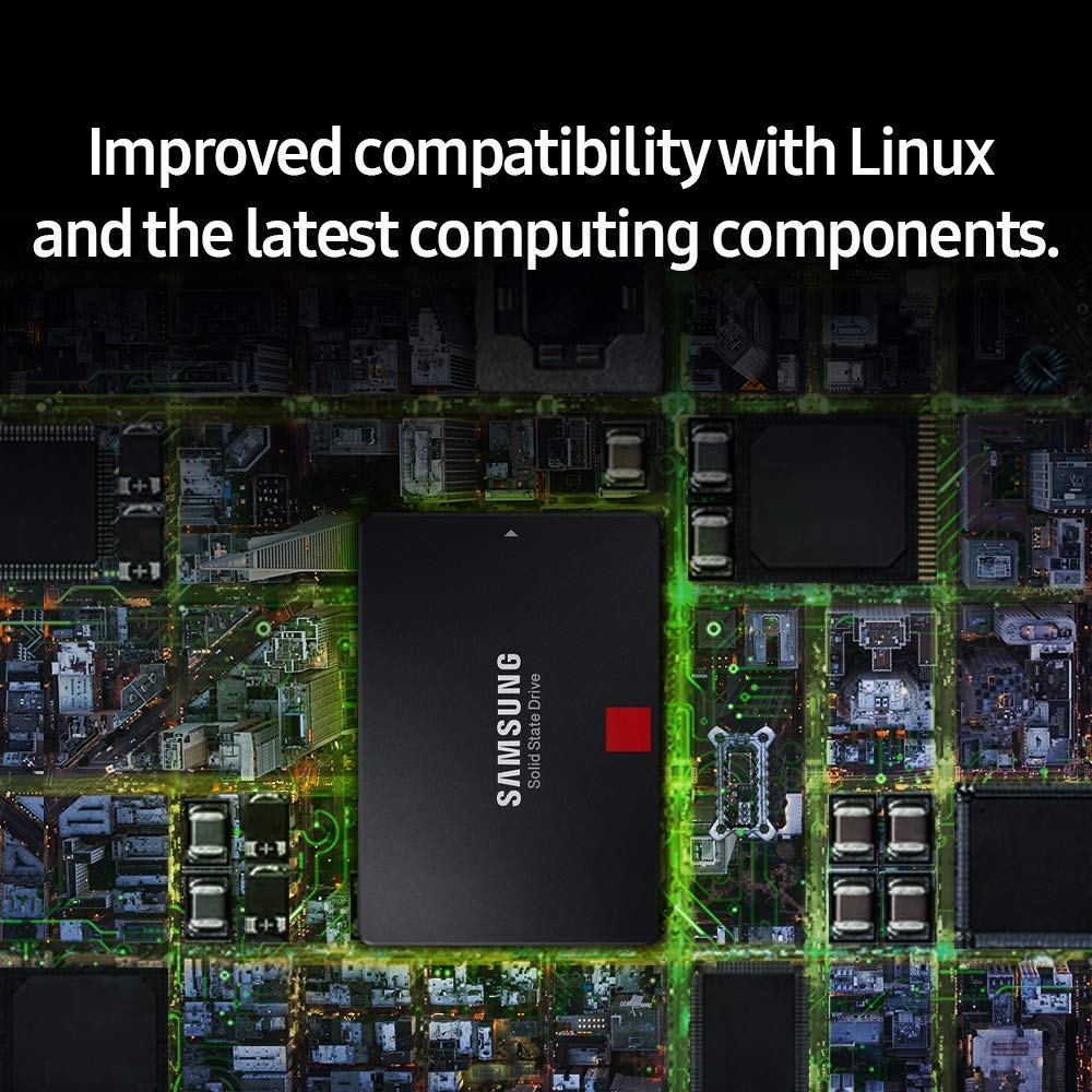 Samsung 860 PRO SSD 1TB - 2.5 Inch SATA III Internal Solid State Drive with MLC V-NAND Technology (MZ-76P1T0BW)