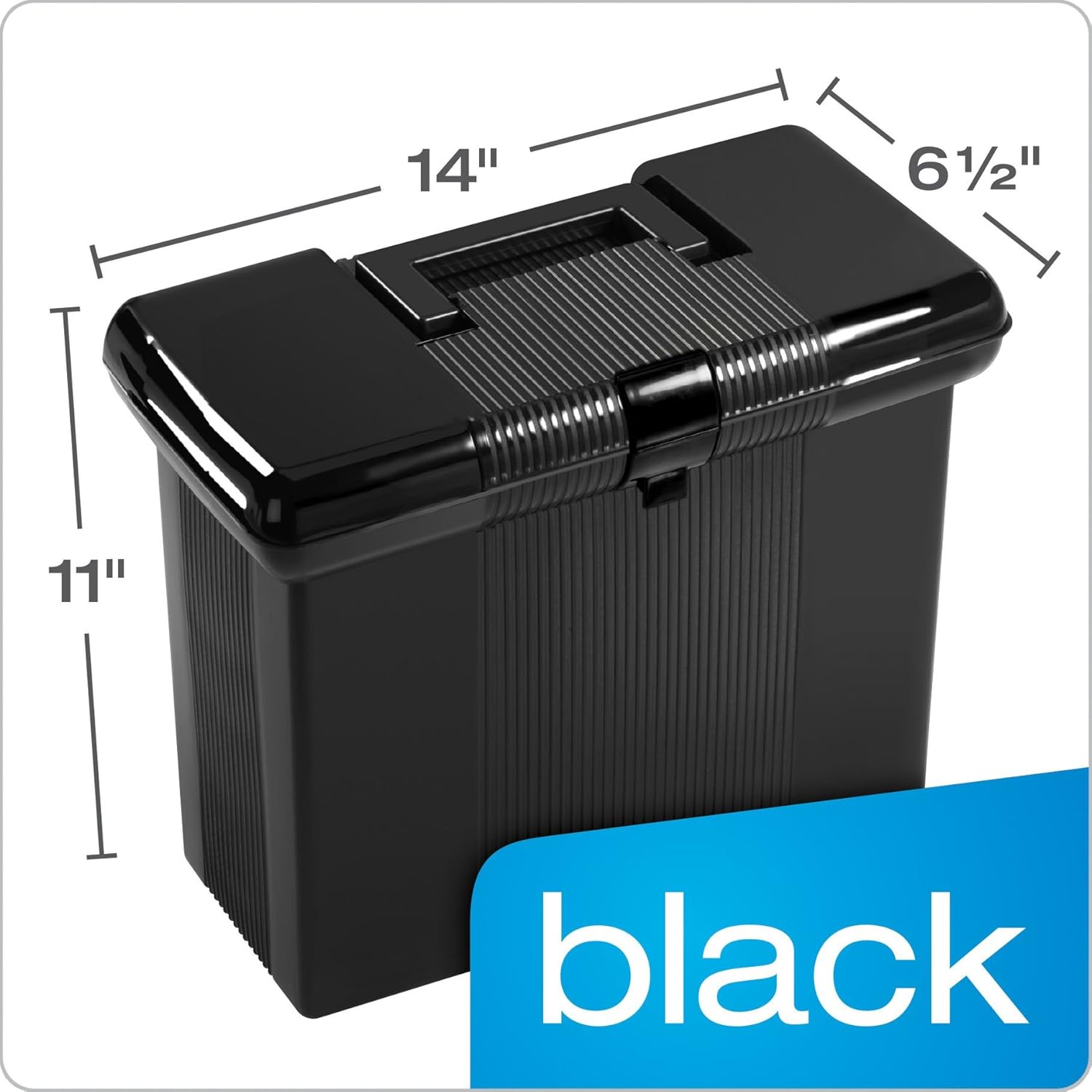 H 11 Black, Box, File Portable Pendaflex Oxford x (41732) D 61/2 x W