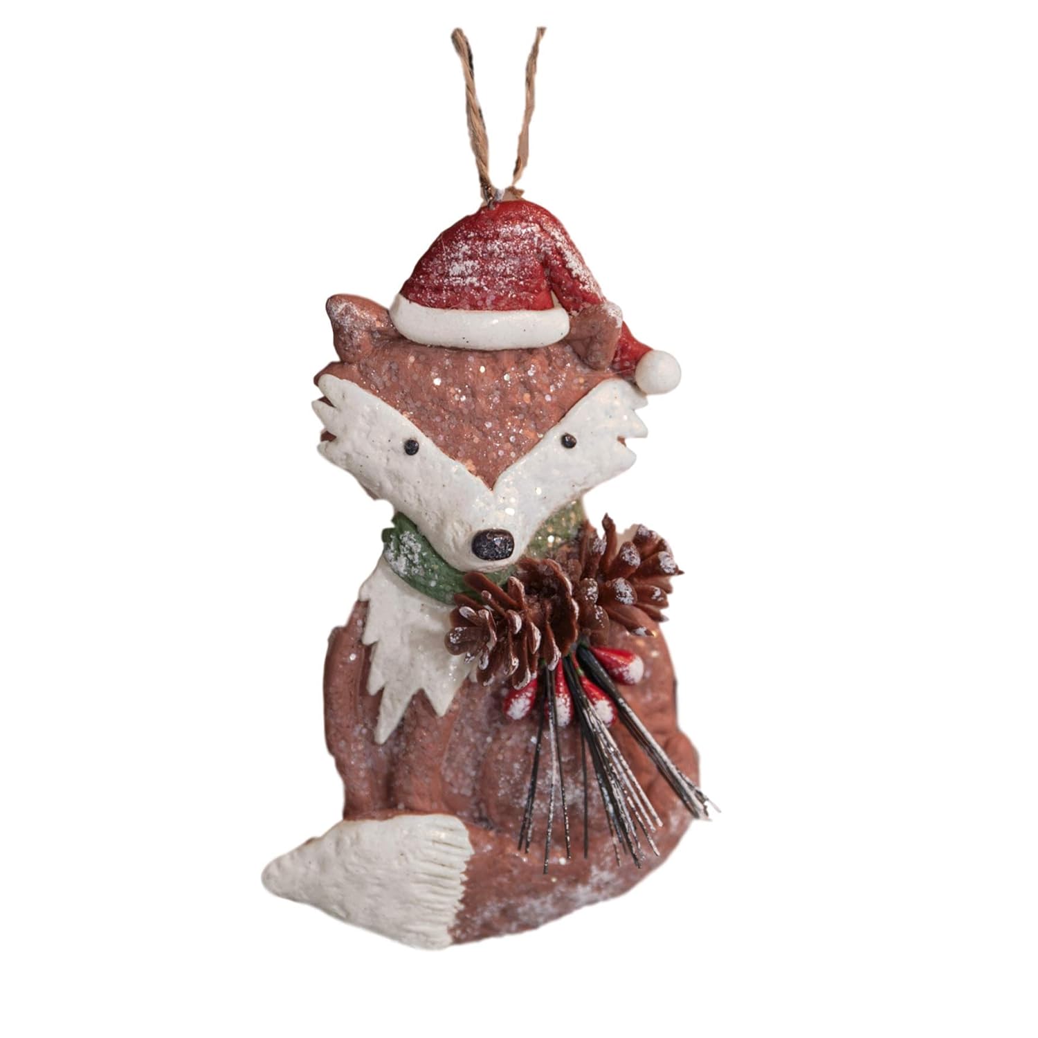 Woodland Fox Christmas Tree Bauble / Decoration Rustic Style FOX