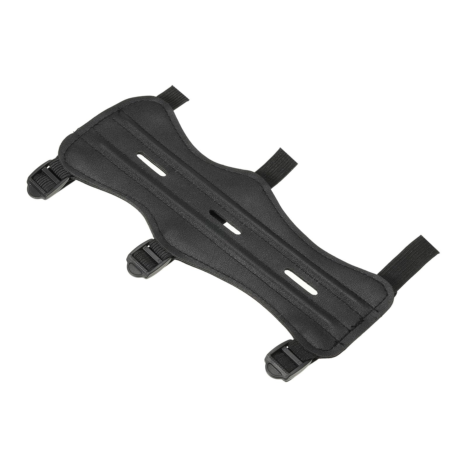 PATIKIL Archery Arm Guard, Adjustable Forearm Protector for Shooting Practice, Black