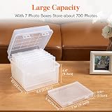 Lifewit Photo Storage Box 13x18 cm 7 Inner Boxes 5R with Labels view 3