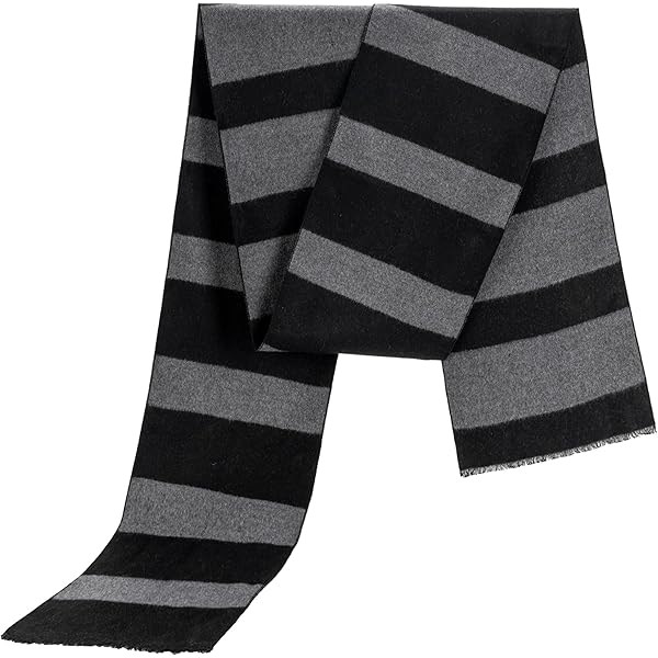 VIVIAN & VINCENT Fall Winter Ultra Soft Knit Striped Scarf