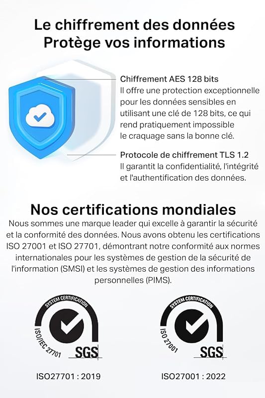1080P Camera Interieur WiFi 360° Connectée Lot de 2,C200P2